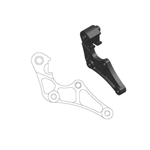Moto-Master Supermoto Street Rotor Adapter Bracket - Black - Brake Caliper - 211068