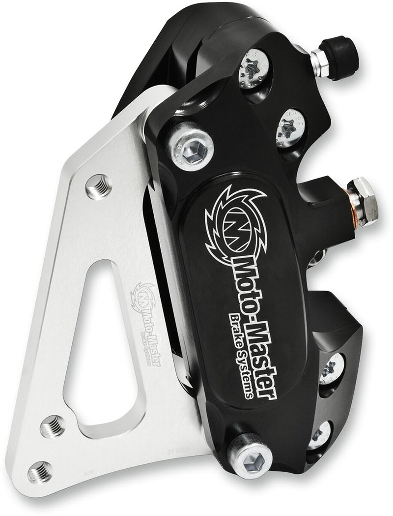 Moto-Master Caliper Relocation Bracket for 300mm Front Disk - Black - Brake Caliper