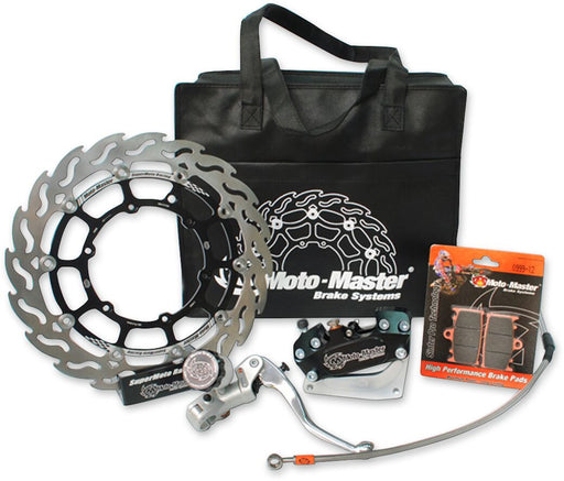 Moto-Master Supermoto Racing Brake Kit 300mm - Black,  Silver,  Stainless Steel - 313058