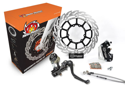 Moto-Master Brake Kit - Black,  Silver,  Stainless Steel - Floating