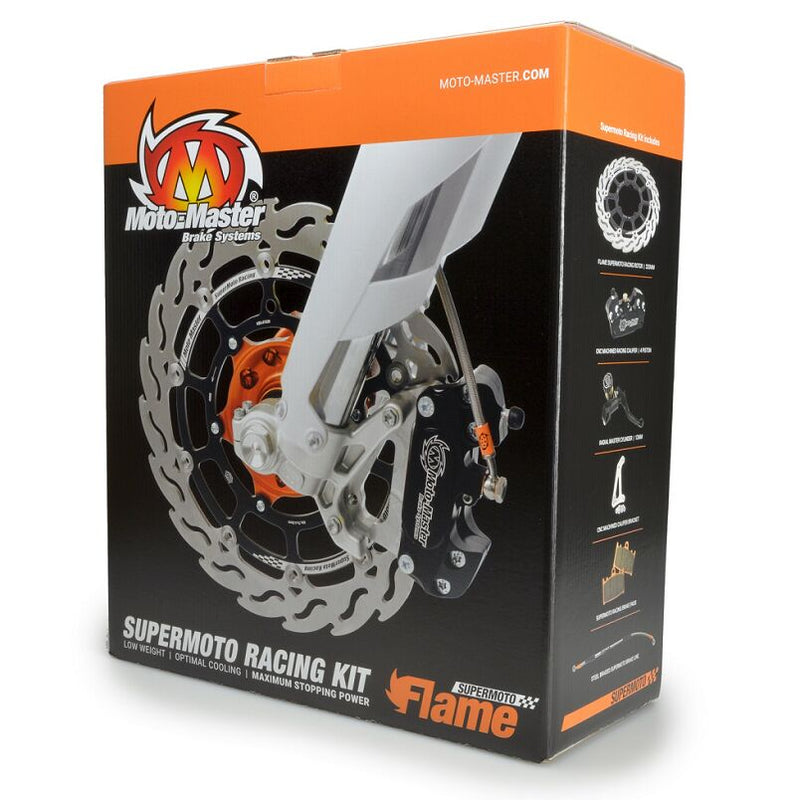 Moto-Master Brake Kit - Black,  Silver,  Stainless Steel - Floating