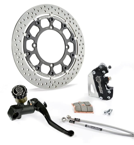 Moto-Master Supermoto Racing Kit - Black,  Stainless Steel - Floating - 313076