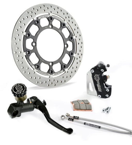 Moto-Master Supermoto Racing Kit - Black,  Stainless Steel - Floating - 313079