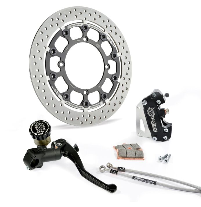 Moto-Master Supermoto Racing Kit - Black,  Silver,  Stainless Steel - Floating - 313083