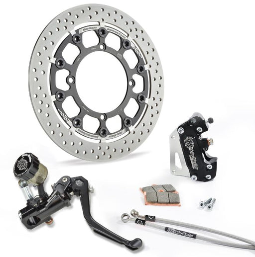 Moto-Master Supermoto Racing Kit - Black,  Silver,  Stainless Steel - Floating - 313083R