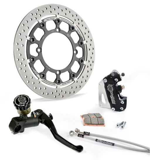 Moto-Master Supermoto Racing Kit - Black,  Stainless Steel - Floating - 313084