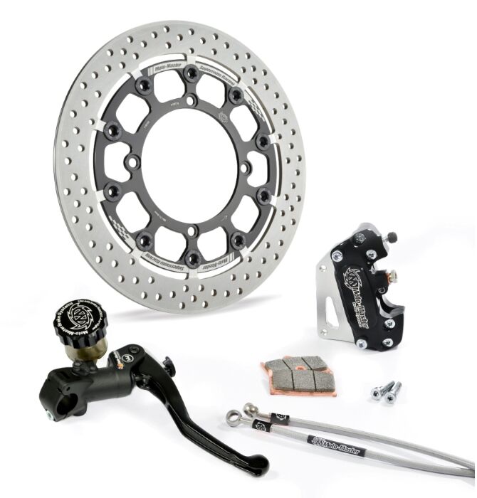 Moto-Master Supermoto Racing Kit - Black,  Stainless Steel - Floating - 313087