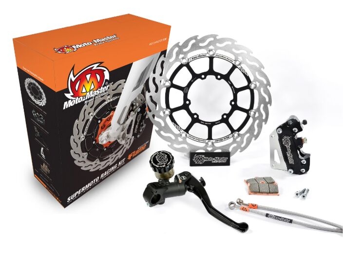 Moto-Master Supermoto Racing Kit - Black,  Stainless Steel - Floating - 313100