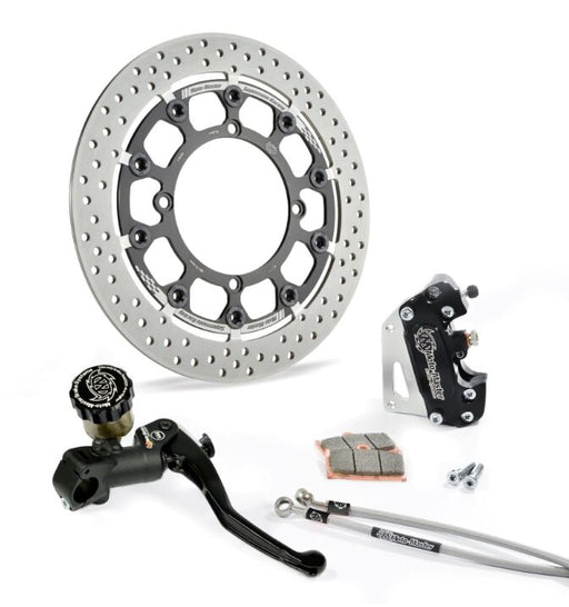 Moto-Master Supermoto Racing Kit - Black,  Stainless Steel - Floating - 313101