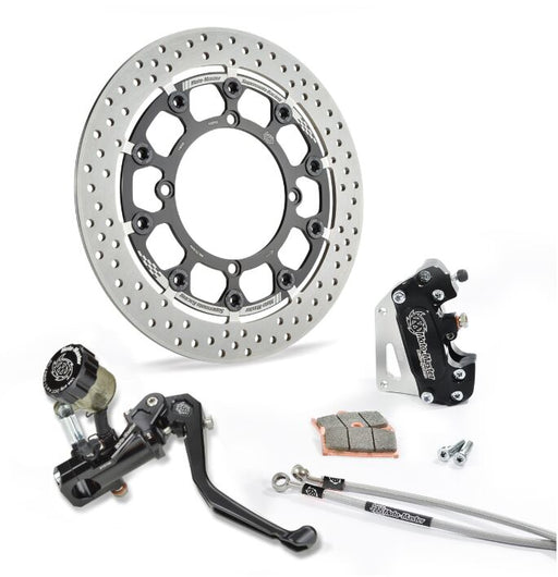Moto-Master Supermoto Racing Kit - Black,  Stainless Steel - Floating - 313101R
