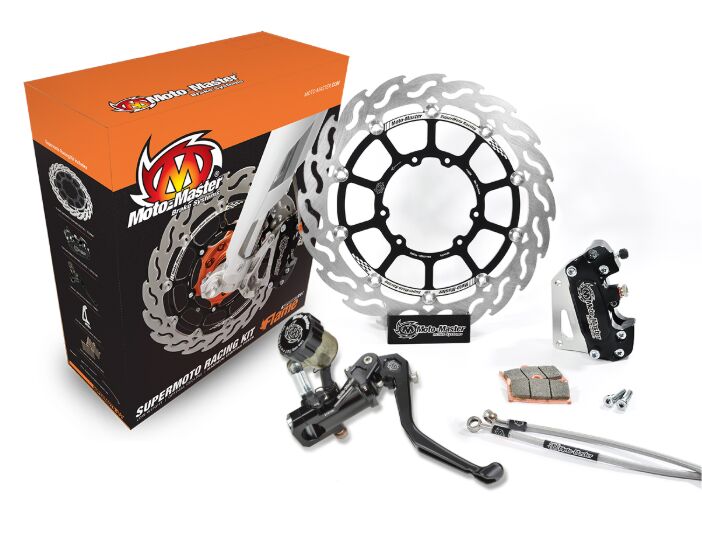 Moto-Master Supermoto Racing Kit - Black,  Stainless Steel - Floating - 313105R