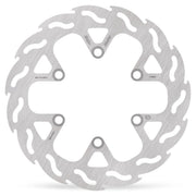 Moto-Master Flame Series Rotor Rear - Stainless Steel - One Piece (Fixed) - 110408