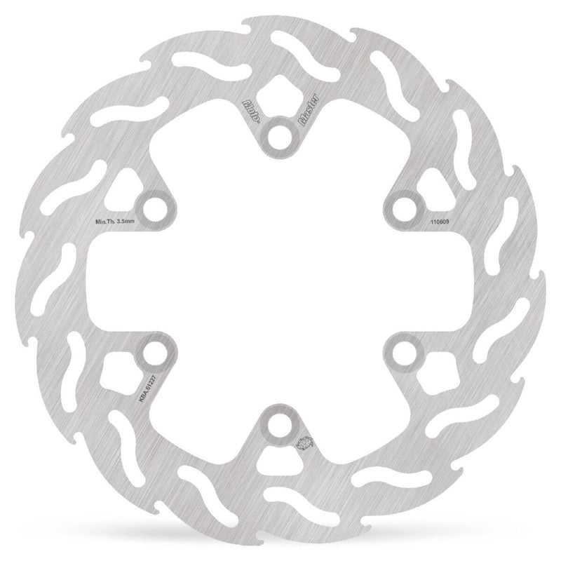 Moto-Master Flame Series Rotor Rear - Stainless Steel - One Piece (Fixed) - 110609
