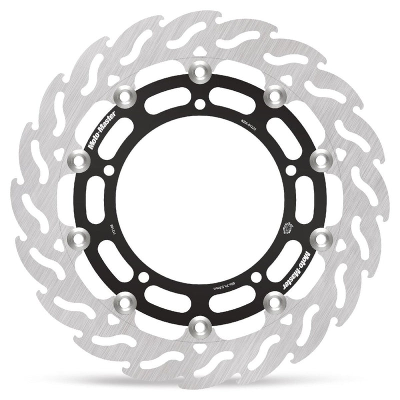 Moto-Master Flame Series Floating Rotor - Black - Two Piece (Floating) - 112188