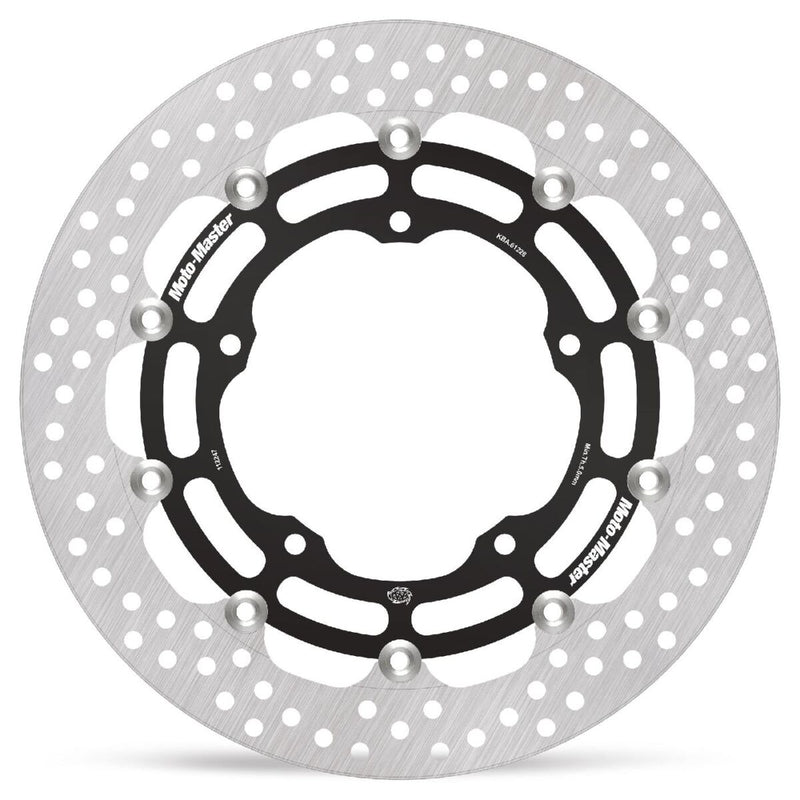 Moto-Master Halo Series Floating Racing Rotor - Black,  Stainless Steel - Two Piece (Floating) - 112247