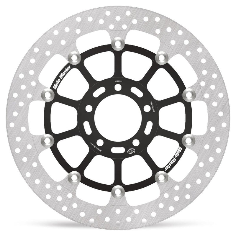 Moto-Master Halo Series Floating Racing Rotor - Stainless Steel - Two Piece (Floating) - 113205