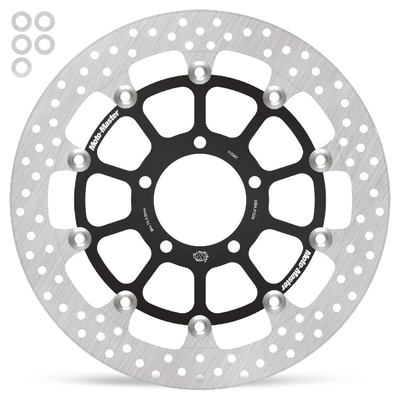Moto-Master Halo Series Floating Racing Rotor - Stainless Steel - Two Piece (Floating) - 112261