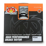 Moto-Master Flame Series Floating Rotor - Black,  Silver - Two Piece (Floating) - 112297