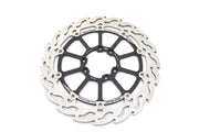 Moto-Master Flame Series Floating Rotor - Black,  Silver - Two Piece (Floating) - 112339