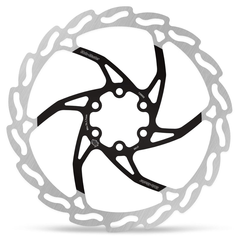 Moto-Master FLAME Brake Disc - Black,  Silver - 720005