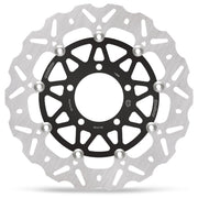 Moto-Master Nitro Series Brake Disc - Black,  Silver - Two Piece (Floating) - 112359