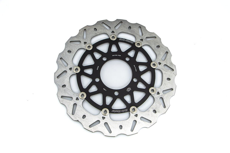 Moto-Master Nitro Series Brake Disc - Black,  Silver - Two Piece (Floating) - 112359