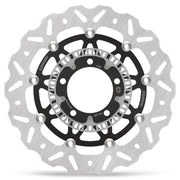 Moto-Master Nitro Series Brake Disc - Black,  Silver - Two Piece (Floating) - 112360