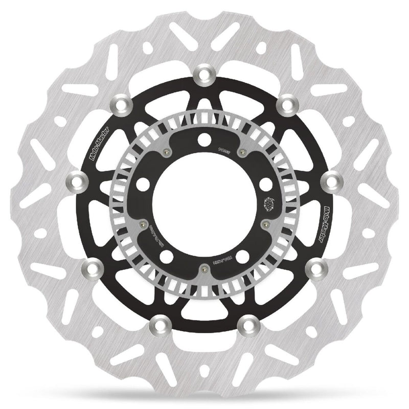 Moto-Master Nitro Series Brake Disc - Black,  Silver - Two Piece (Floating) - 112360