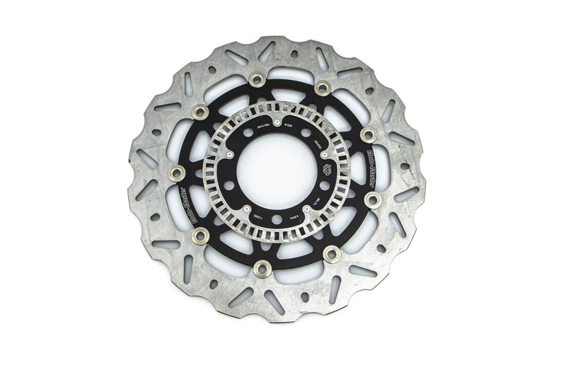 Moto-Master Nitro Series Brake Disc - Black,  Silver - Two Piece (Floating) - 112360