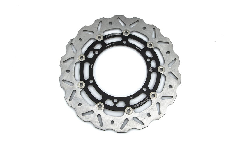 Moto-Master Nitro Series Brake Disc - Black,  Silver - Two Piece (Floating) - 112361