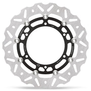 Moto-Master Nitro Series Brake Disc - Black,  Silver - Two Piece (Floating) - 112361