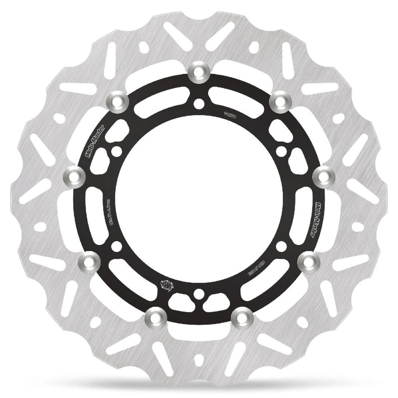 Moto-Master Nitro Series Brake Disc - Black,  Silver - Two Piece (Floating) - 112361