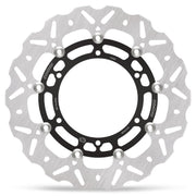 Moto-Master Nitro Series Brake Disc - Black,  Silver - Two Piece (Floating) - 112362