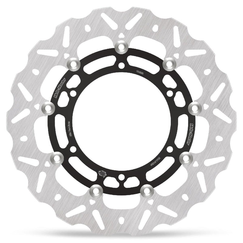 Moto-Master Nitro Series Brake Disc - Black,  Silver - Two Piece (Floating) - 112362