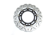Moto-Master Nitro Series Brake Disc - Black,  Silver - Two Piece (Floating) - 112362