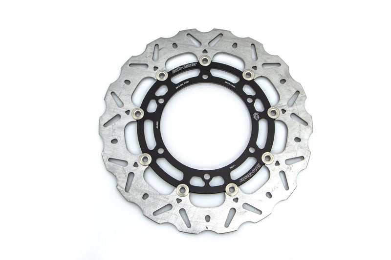 Moto-Master Nitro Series Brake Disc - Black,  Silver - Two Piece (Floating) - 112362