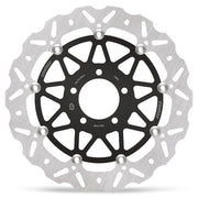 Moto-Master Nitro Series Brake Disc - Black,  Silver - Two Piece (Floating) - 112363