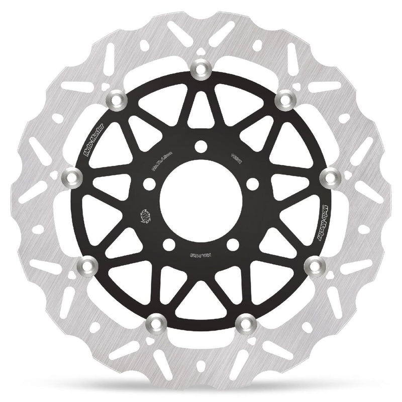 Moto-Master Nitro Series Brake Disc - Black,  Silver - Two Piece (Floating) - 112363