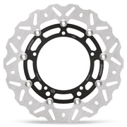 Moto-Master Nitro Series Brake Disc - Black,  Silver - Two Piece (Floating) - 112364