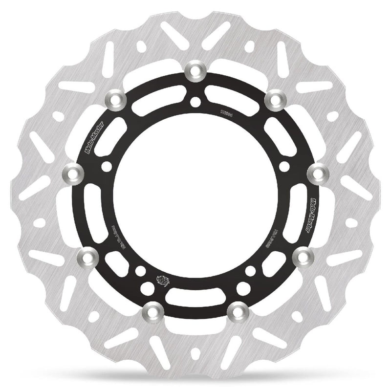 Moto-Master Nitro Series Brake Disc - Black,  Silver - Two Piece (Floating) - 112364