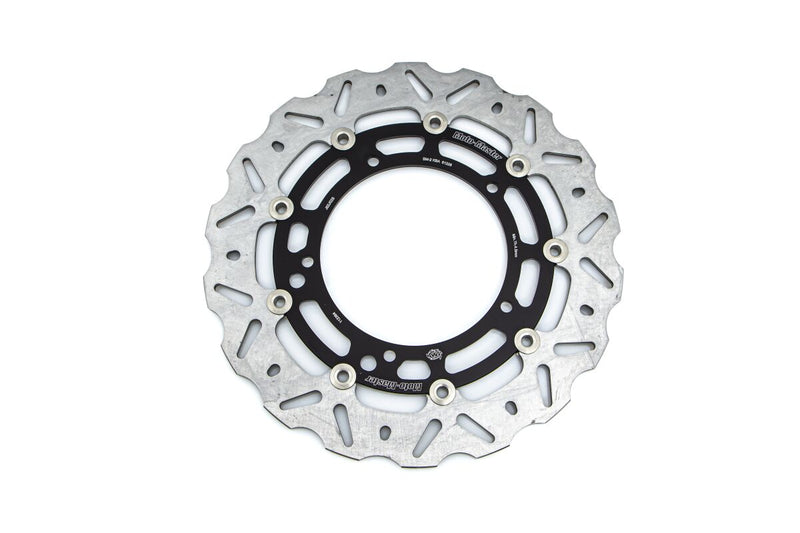 Moto-Master Nitro Series Brake Disc - Black,  Silver - Two Piece (Floating) - 112364