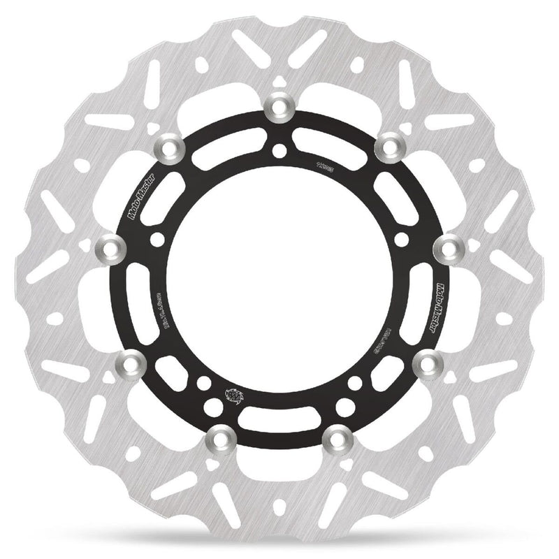 Moto-Master Nitro Series Brake Disc - Black,  Silver - Two Piece (Floating) - 112365