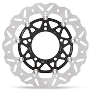 Moto-Master Nitro Series Brake Disc - Black,  Silver - Two Piece (Floating) - 112366