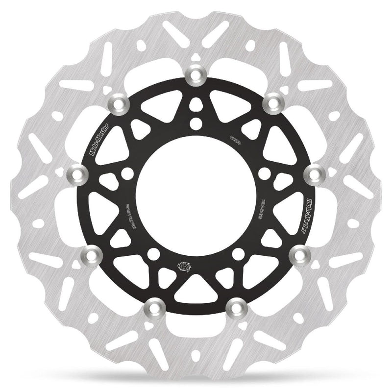 Moto-Master Nitro Series Brake Disc - Black,  Silver - Two Piece (Floating) - 112366