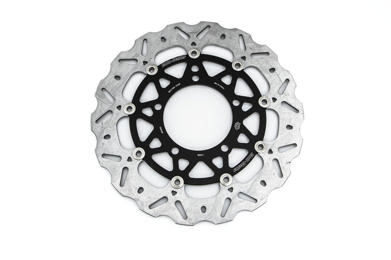 Moto-Master Nitro Series Brake Disc - Black,  Silver - Two Piece (Floating) - 112366