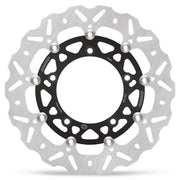 Moto-Master Nitro Series Brake Disc - Black,  Silver - Two Piece (Floating) - 112367