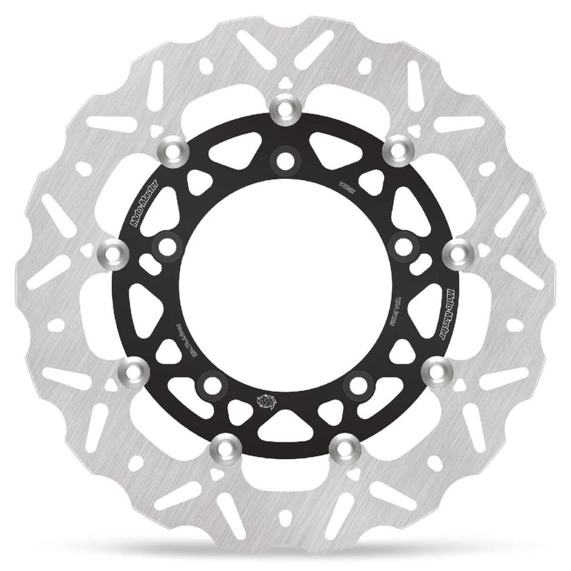 Moto-Master Nitro Series Brake Disc - Black,  Silver - Two Piece (Floating) - 112367
