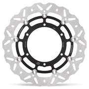 Moto-Master Nitro Series Brake Disc - Black,  Silver - Two Piece (Floating) - 112368