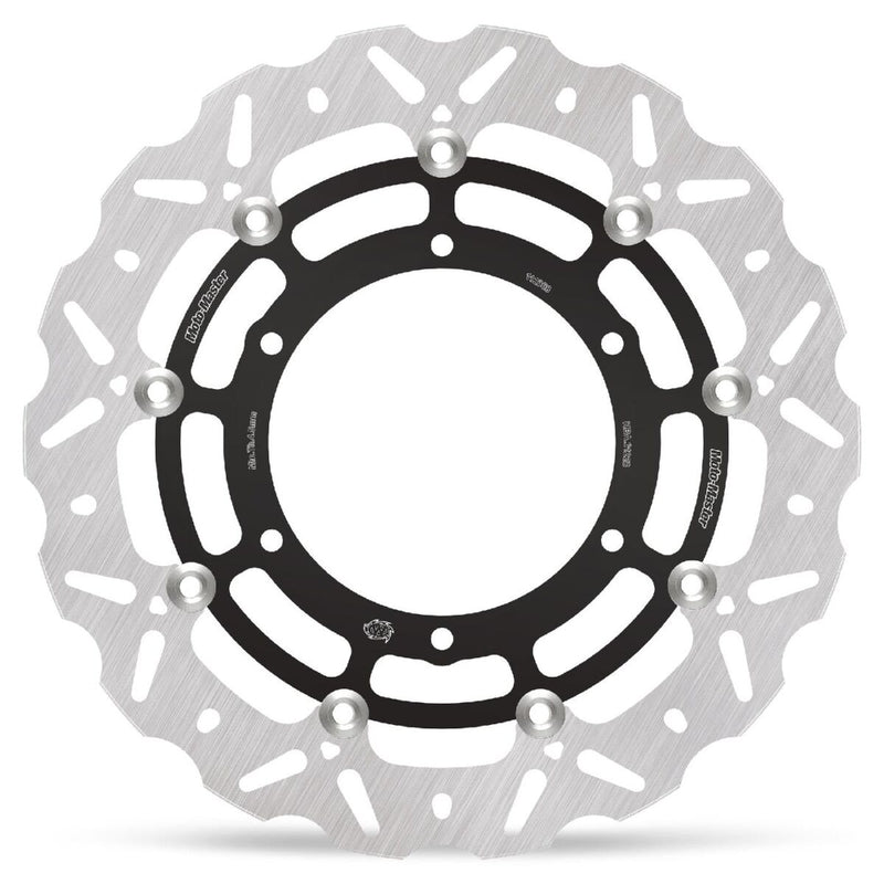 Moto-Master Nitro Series Brake Disc - Black,  Silver - Two Piece (Floating) - 112368
