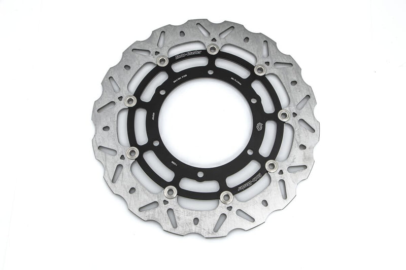 Moto-Master Nitro Series Brake Disc - Black,  Silver - Two Piece (Floating) - 112368